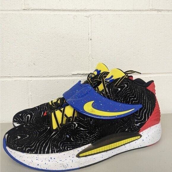 NEW Nike sz 18 basketball sneakers shoes multi cw3935-004 KYRIE black blue main image 6